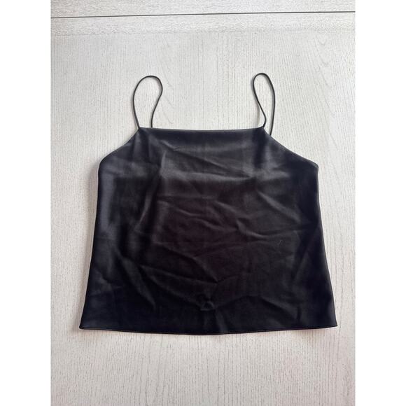 Unbranded Black Silky Tank Top Goth Whimisigoth Baddie (H) - Picture 1 of 7
